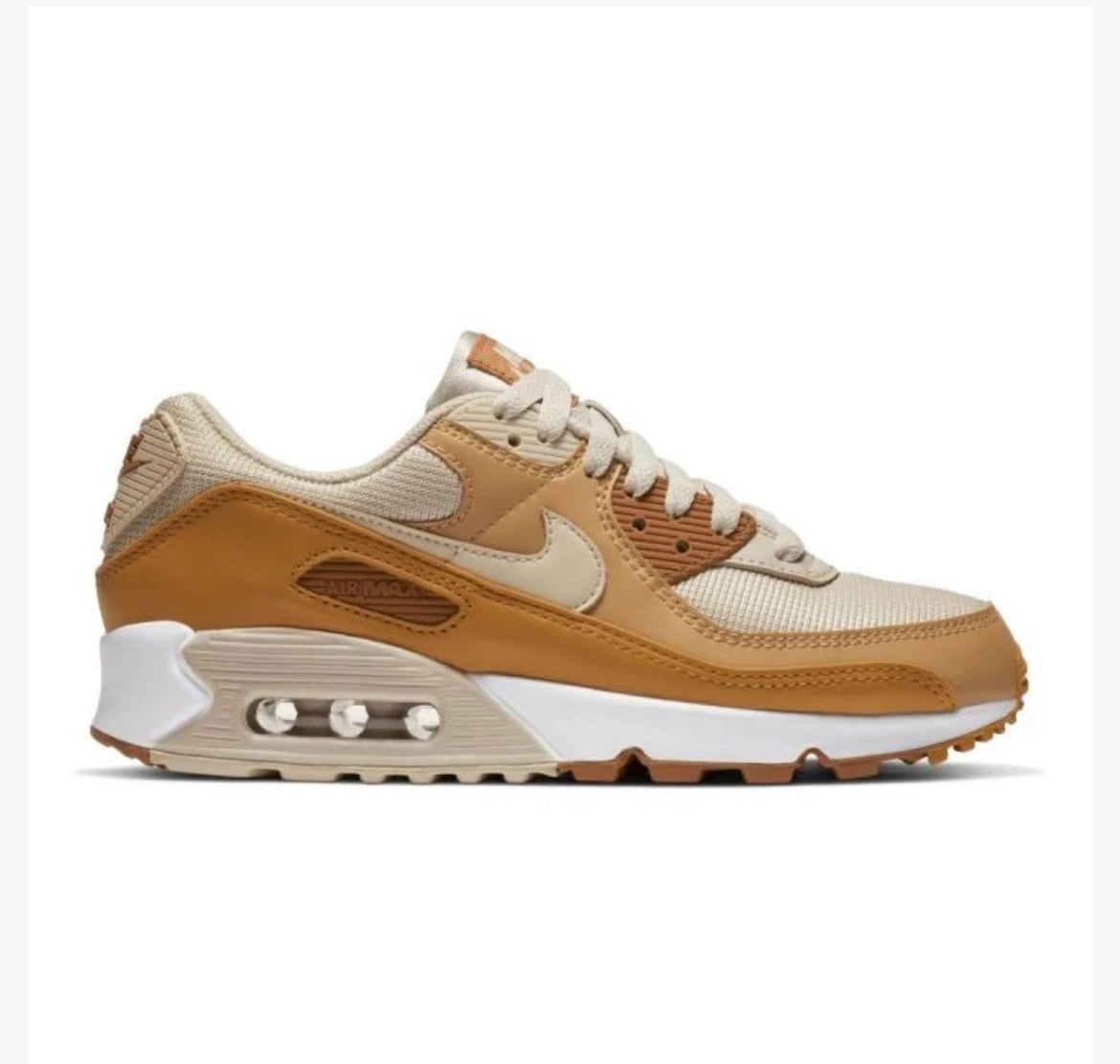 NIKE AIR MAX 90 BEIGE BROWN SNEAKERS