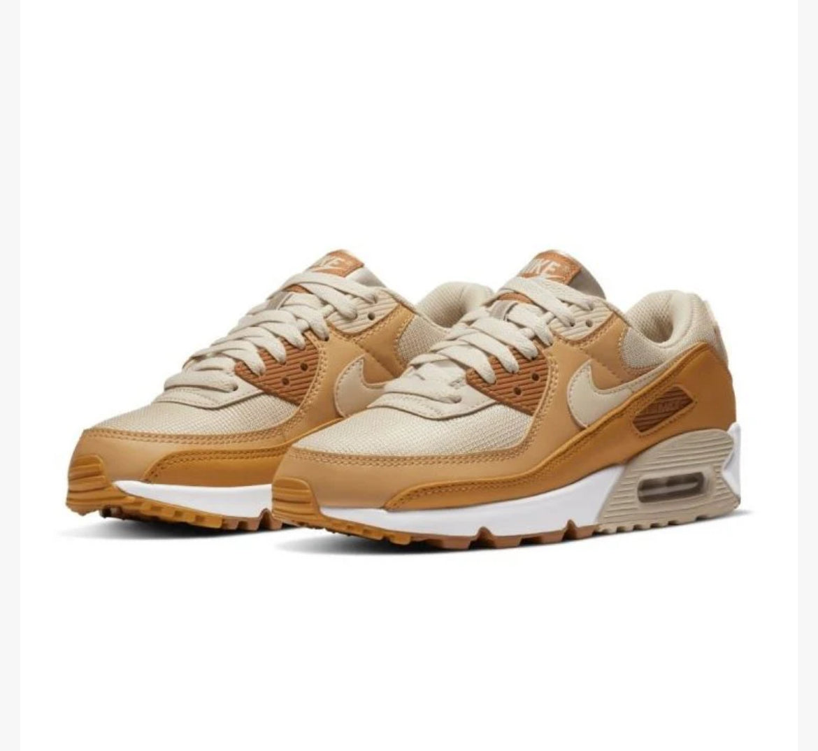NIKE AIR MAX 90 BEIGE BROWN SNEAKERS